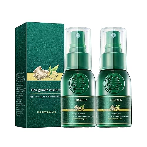 Shougagro Japanese Ginger Ginseng Hair Growth Serum Spray, HyunGang Korea Hair Regrowth Spray for Men Women (2 Pcs)