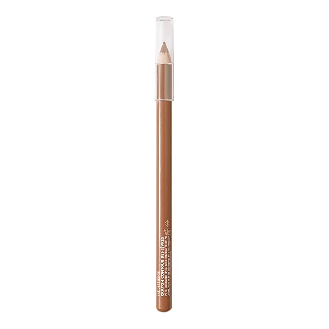 e.l.f. Cream Glide Lip Liner, Highly-Pigmented Pencil For Shaping & Sculpting Lips, Semi-Matte Finish, Vegan & Cruelty-Free, Baddest Beige
