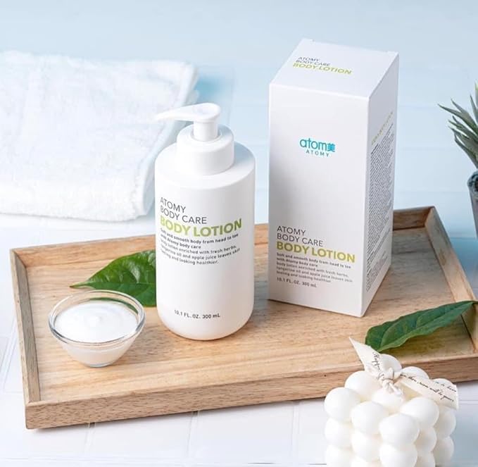 Korean Body Care Body Lotion (300ml 10.1 fl oz.) Non-Sticky Texture, Light and Refreshing