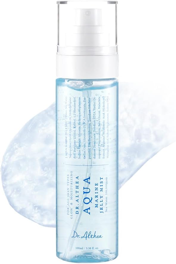 Dr.Althea Aqua Marine Jelly Mist | Lightweight, Ultra-Fine Facial Mist Spray | Hydrating Serum with PDRN & Triple Hyaluronic Acid | Vegan Korean Skincare, 3.38 fl.oz