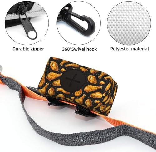 Crispy Fried Chicken Print Dog Poop Bag Holder