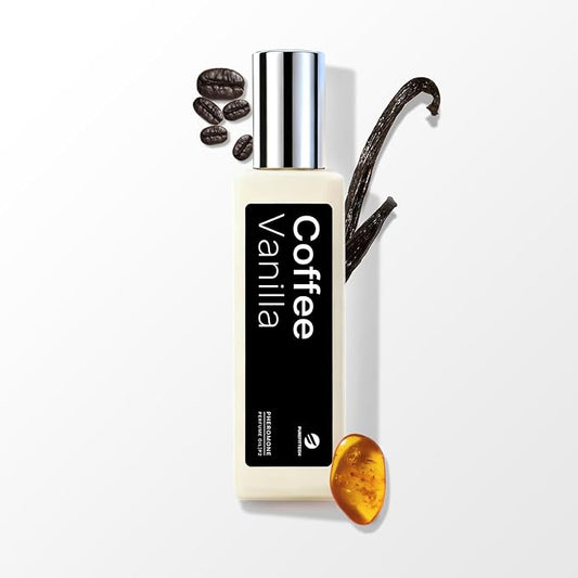 purefittech Pheromones Perfume Oil for Women, Long Lasting Coffee Vanilla Roll-on Fragrance, Pure Extrait de Parfum, 0.34 fl oz (10ml) Travel Size, Made in USA，Eau de Parfum