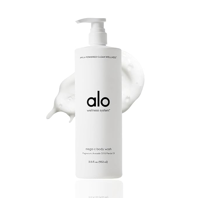 Alo Mega-C Body Wash | Nourishing Formula Made with Aloe, Vitamin E & Marula Oil | Infused with Magnesium | Citrus Scent | 31.5 fl. Oz