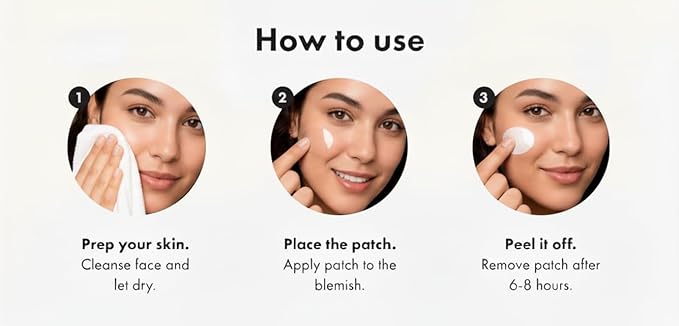 Purple Clinical™ Hydrocolloid Pimple Patches with GHK-Cu Copper Peptide Invisible Blemish Covers for Acne Treatment