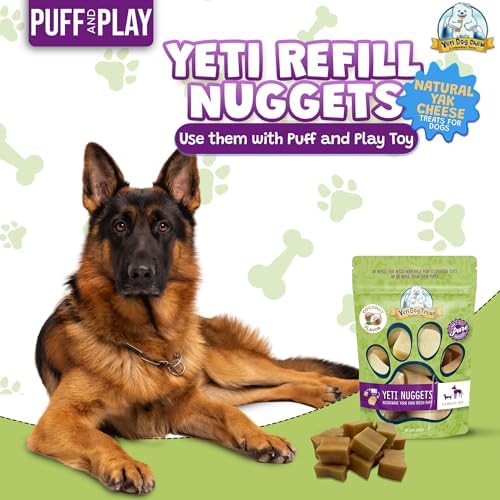 Yeti Refill Nuggets for Puff & Play Toys, Yak Cheese Treats, 6 Pc, Coconut