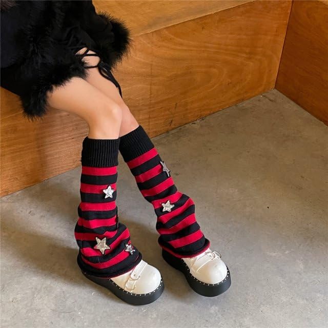 Sexybody Women's Leg Warmers Fashion Knit Warmers Long Socks Cute Y2K Kawaii Japanese Lolita Harajuku Accessories for Girls