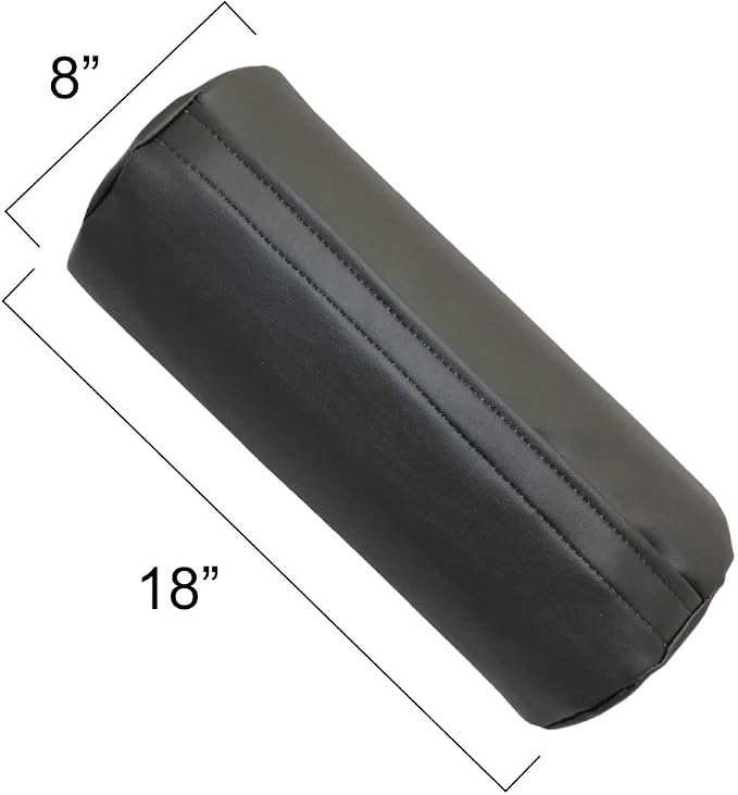 Rehabilitation Advantage Body Positioning Black Cylinder Bolster 8 Inch x 18 Inch