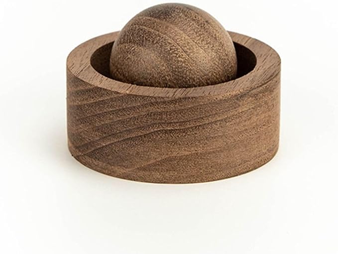 Aromatherapy Diffuser Spheres, Woodpile Essential Oil Diffusers, Wooden Diffuser for Car Home Office Bedroom Decoration(Black Walnut-Style C)