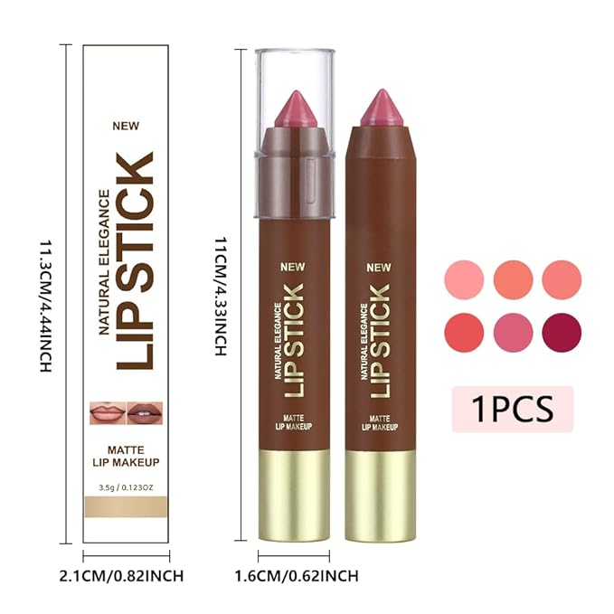 Mauve Matte Lipstick Crayon for Women, 24 Hour Lipstick Lip Liner Pencil Long Lasting Waterproof Smudge Proof Vegan & Cruelty-Free Neutral lip liner marker Easy Application Full Coverage B05#
