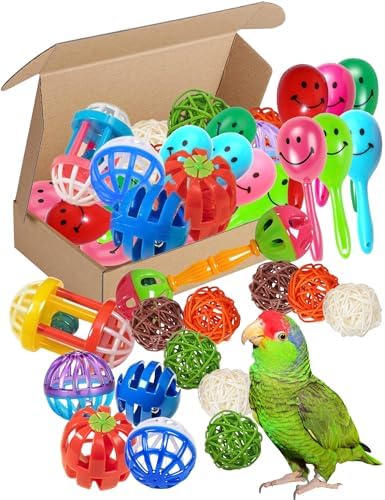 20-Pack Bird Toys for Parakeets, Budgies