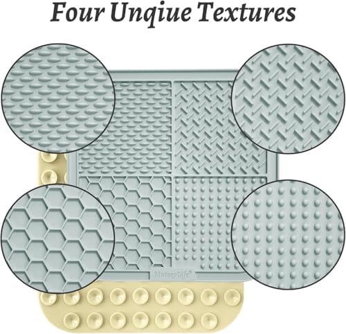 MateeyLife Lick Mat for Dogs & Cats, Slow Feeder Licking Pads for Boredom