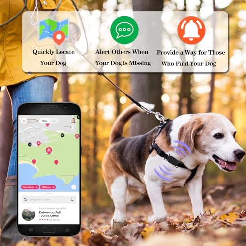 2 Pack Waterproof Dog Collar Compatible with Samsung Galaxy SmartTag 2 | Silicone GPS Tracker Hidden for Samsung Tag 2, Anti-Lost Dog Collar Smart Tag 2 Case(Black,Blue)