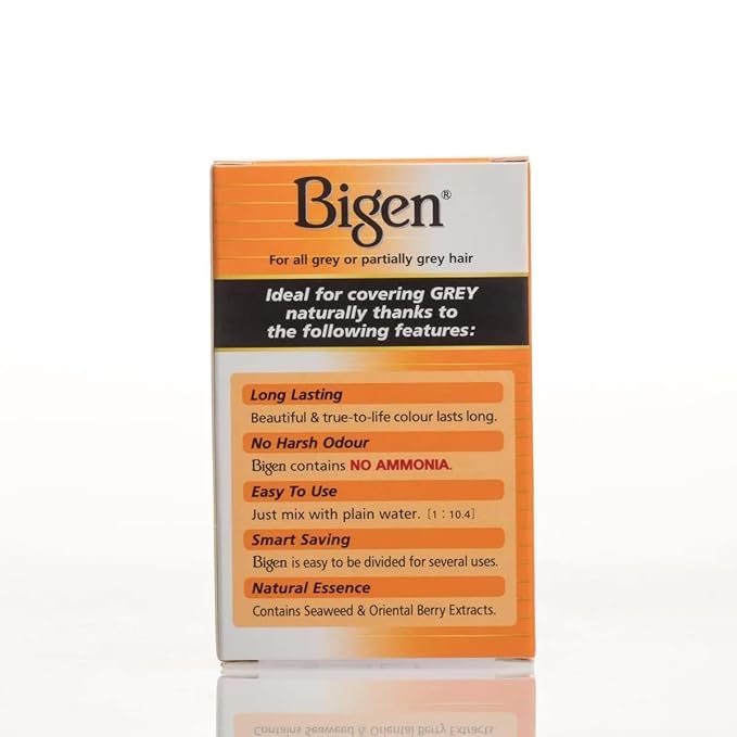 Bigen Powder Hair Color #46 Light Chestnut 0.21oz (6 Pack)