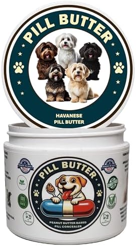 Peanut Butter Dog Pill Wrap - Havanese Label