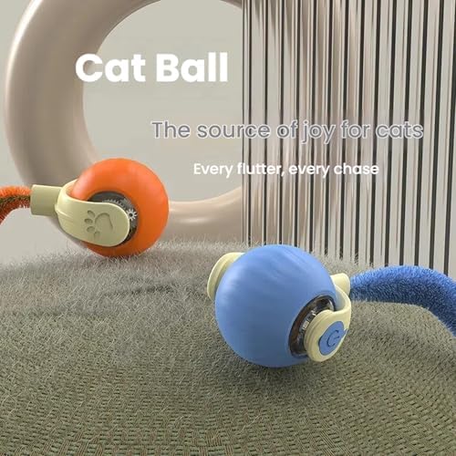 Interactive Cat Toys for Indoor Cats,Automatic Moving Kitten Toys,Cat Balls