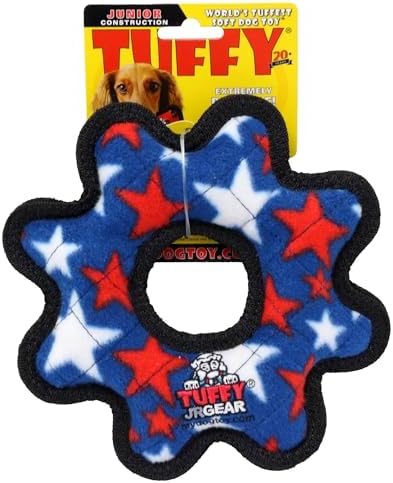 TUFFY® 2 Pack Gear Ring Small Ultra Durable Plush Dog Toys