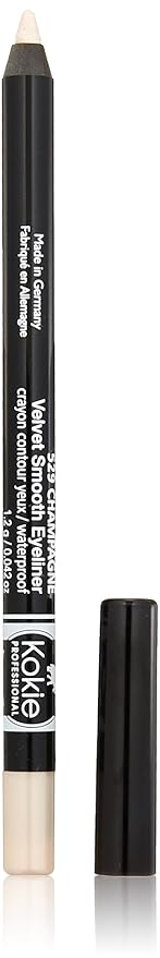 Kokie Cosmetics Waterproof Velvet Smooth Eyeliner Pencil, Champagne, 0.042 Ounce