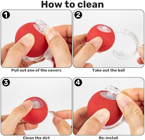 Cat Toy, Electric Interactive Toys for Indoor Cats, Red