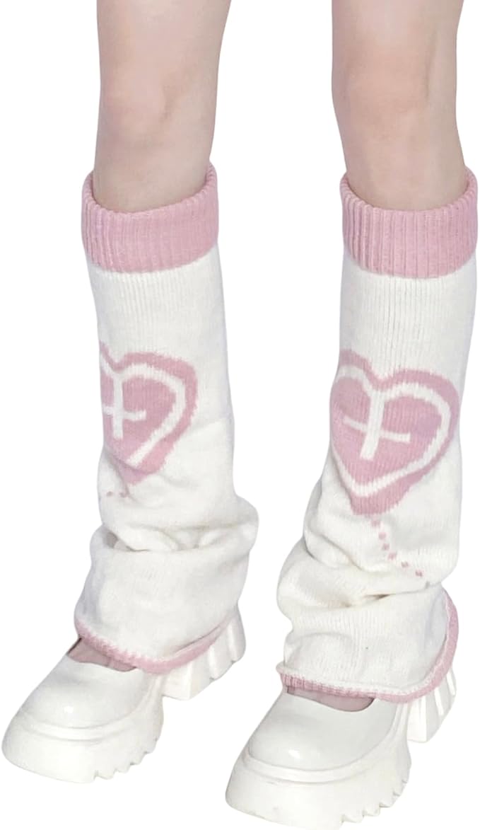 Sexybody Women's Leg Warmers Fashion Knit Warmers Long Socks Cute Y2K Kawaii Japanese Lolita Harajuku Accessories for Girls
