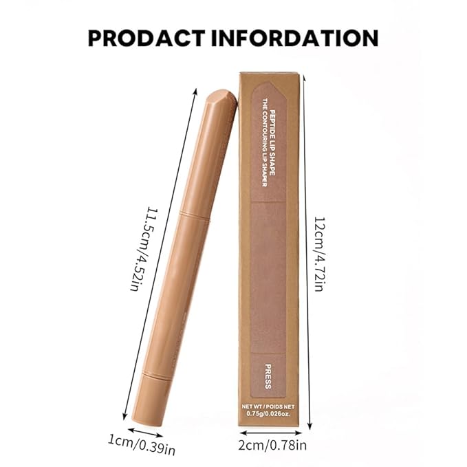 Matte Crayon Lip Liner Pencil, Mocha Lip Liners Lipstick For Women, Plump Creamy Formula With Silicone Smudger for Define Contours & Sculpting Lip, Cruelty-Free, 0.75g/0.026oz