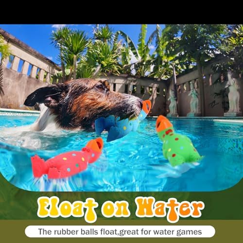 Silung 4 Pack Squeaky Rubber Chicken Dog Toys 8.6" Latex Chew Toys Gifts