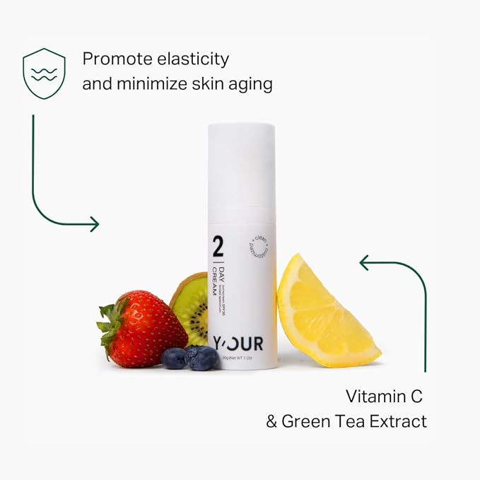Y'OUR Anti-Aging Skincare Set – 5-Step System with Cleanser, Day Cream, Serum, Night Cream & eye Cream – Targets Wrinkles & Fine Lines – Hydrating, Firming & Non-Comedogenic. Holiday Gift