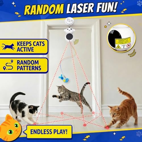 Interactive Cat Toys with Automatic Feather Flying Bird for Bored Adult Cat