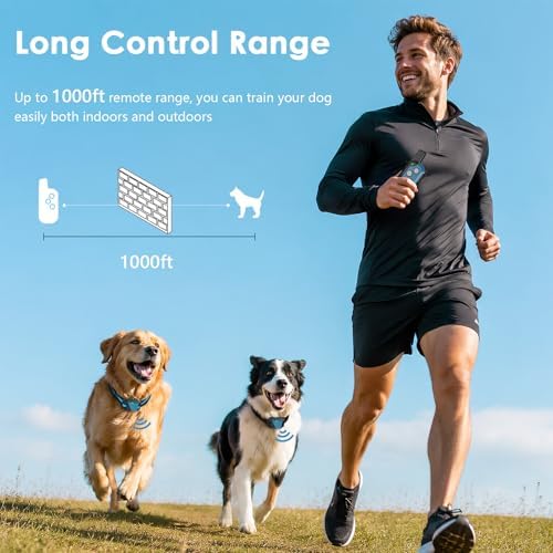 PIOUNS Shock Collar for 2 Dogs, Dog Training Collar with Remote