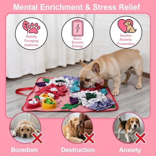 Vextronic Snuffle Mat for Dogs, Large Breed Slow Feeder Interactive Toy