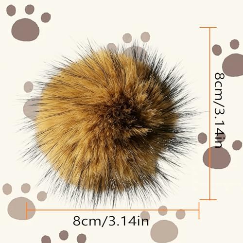 5PCS Cat Toy Faux Rabbit Fur Ball, Soft Fluffy Rabbit Fur Catnip Ball Cat Toys for Indoor Cats, Washable & Fun to Chase for Interactive Bonding