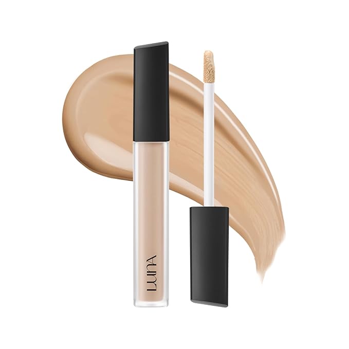 [NEW] LUNA Long Lasting Tip Concealer 23N | Moisturizing Liquid Type | Full Coverage for Dark Circles, Fine Lines & Redness | Korean Makeup, 0.26 oz