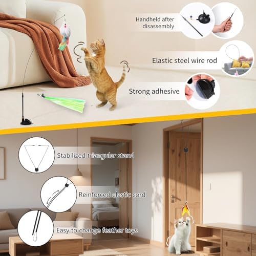 Suction Cup Cat Toy for Indoor Cats