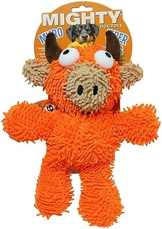 MIGHTY Tuffy Microfiber Medium Ball Bull Dog Toy