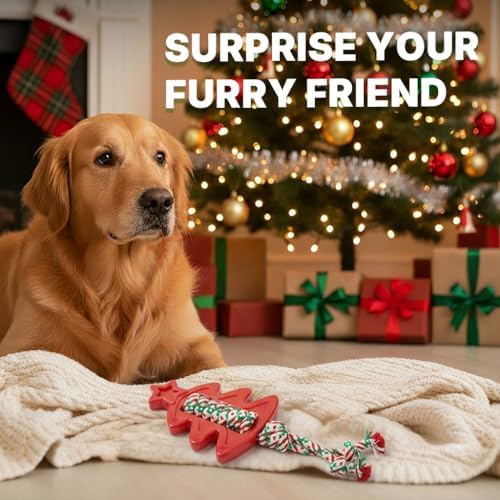 Dog Chew Toys, Festive Dog Toys for Aggressive Chewers