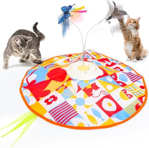 Interactive Cat Toys for Indoor Cats, Kitten Toys for Indoor Kittens,Yellow