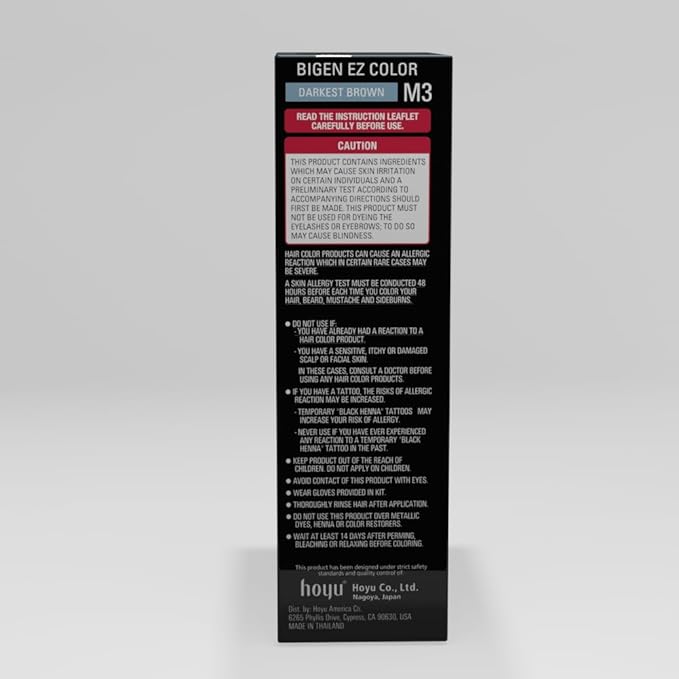 M3 Bigen EZ Color for Men Darkest Brown - 3 Pack