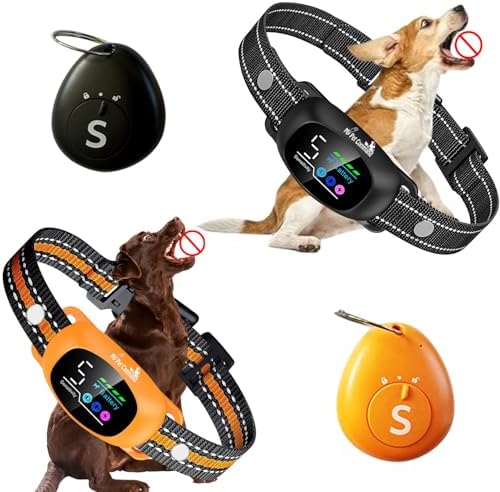 My Pet Command 2-1 Auto Dog Bark Collar with 300Ft Fob Remote, 2 Collar Kit