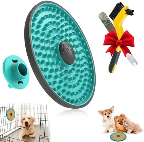 Lick Mat for Dogs Crate Lick Pad Slow Feeder for Crate Training