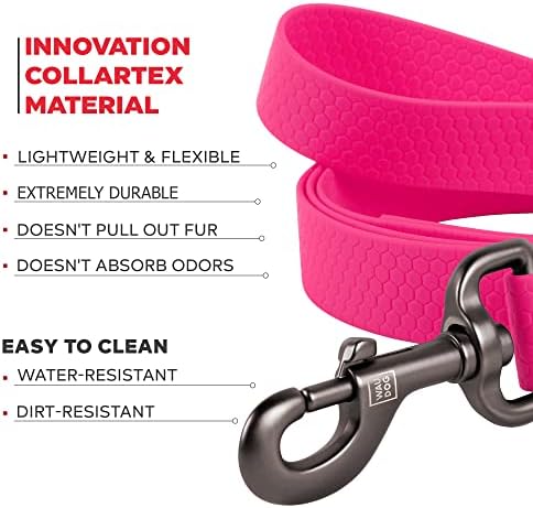 Waterproof Dog Harness 3/5 Wide Pink/Waterproof Dog Leash 6Ft Pink