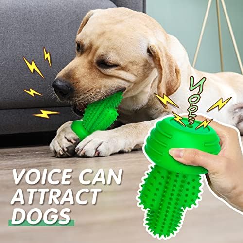 Pamlulu Dog Chew Toys Dog Toothbrush Stick Teeth Cleaning Brush Dental for Medium Large Dog, Puppy Christmas,Easter Birthday Gifts,Outdoor Squeaky Toys for Aggressive Chewers Tough Toys Interactive