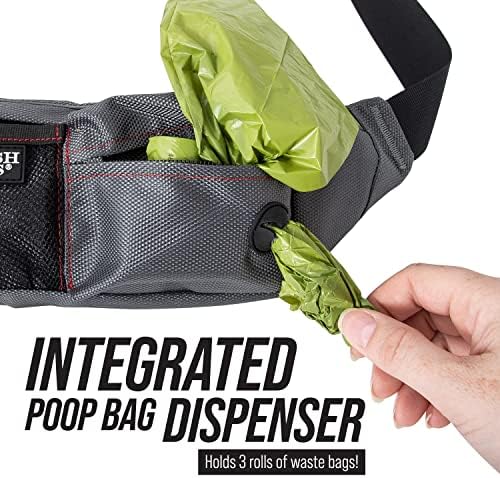 Leash Boss Dog Treat Pouch for Training | Training Treat Pouches for Pet Training | Treat Bag for Dog Training | Portable Kibble Snack Container for Pets | Fanny Pack Waist Belt Transport On The Go