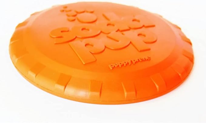 SodaPup Bottle Top – Durable Flyer Retrieving Toy Made in USA from Non-Toxic, Pet-Safe, Food Safe Natural Rubber for Bonding, Physical Exercise, Building Confidence, Teaching Self-Control, & More