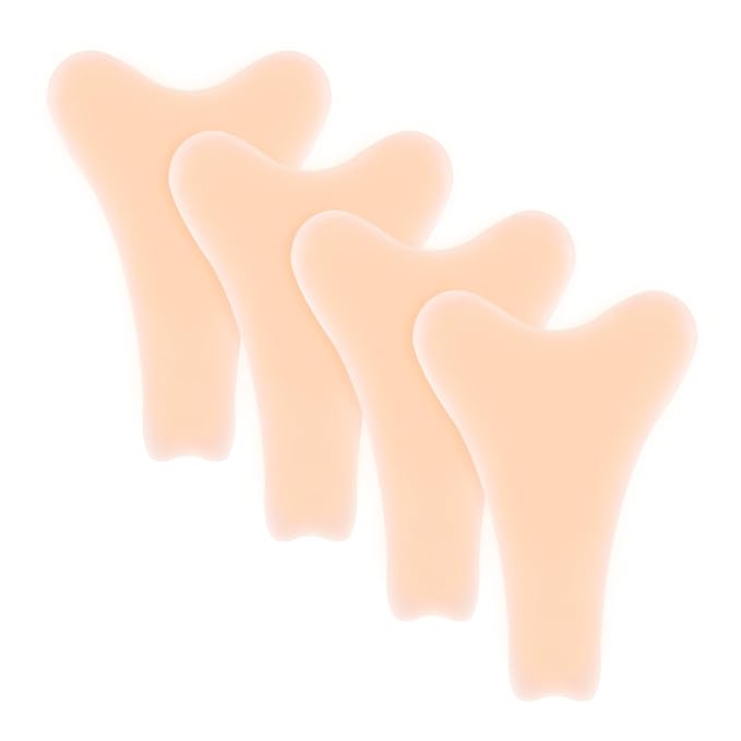 4 Pack Y Shape Concealer for Women,Reusable Anti Underwear for Women,Invisible Silicone Ladies' Seamless Pads Cover for Leggings Swimsuits All and Yoga Pants(Skin Color)