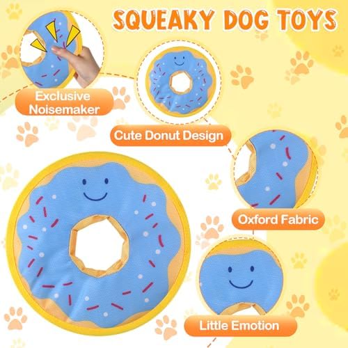 3 Pcs Floating Dog Toys Oxford Fabric Donut Water Toy for Pool