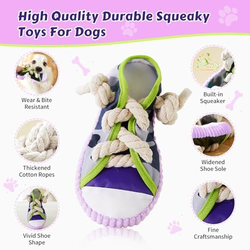 Dog Chew Toys Funny Shoe Squeaky Toy for Puppy