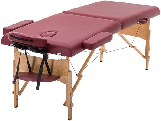 BestMassage Massage Bed Portable Massage Table 28 inch Wide Lash Bed Height Adjustable 2 Folding Spa Table with Non-Woven Bag for Spa Footmassage Facial CareSpa Tattoo
