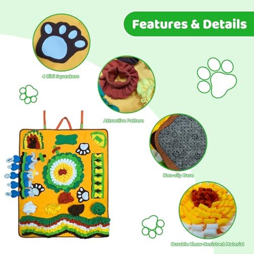 Snuffle Mat for Dogs, Enrichment Puzzle and Slow Feeder