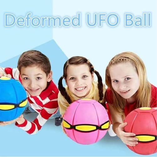 UFO Magic Balls, Flying Saucer Ball 3 Lights, Creative Pop Up Ball for Kids