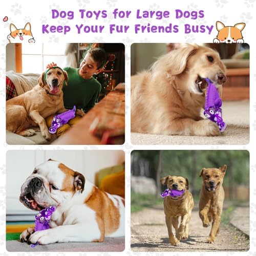 Fuufome Dog Chew Toys for Aggressive Chewers, Tough for Medium Large Breed