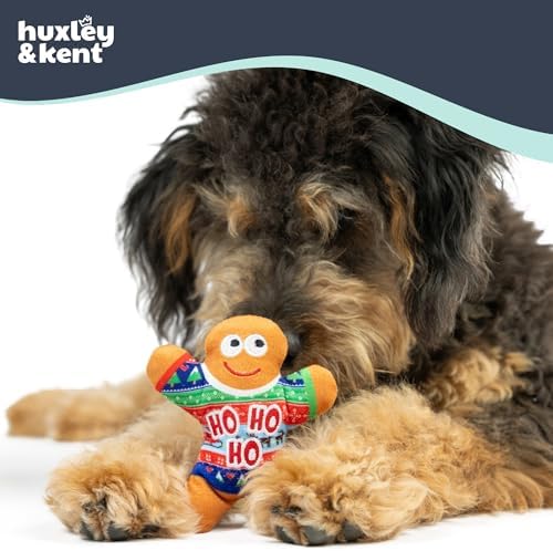 Huxley & Kent Tiny Tuff Plush Dog Toy, Ugly Sweater Party (2 Pack)